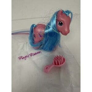 My Little Pony Royal Ribbon Pink Blue Tinsel Hair G3 MLP 2002 Vintage